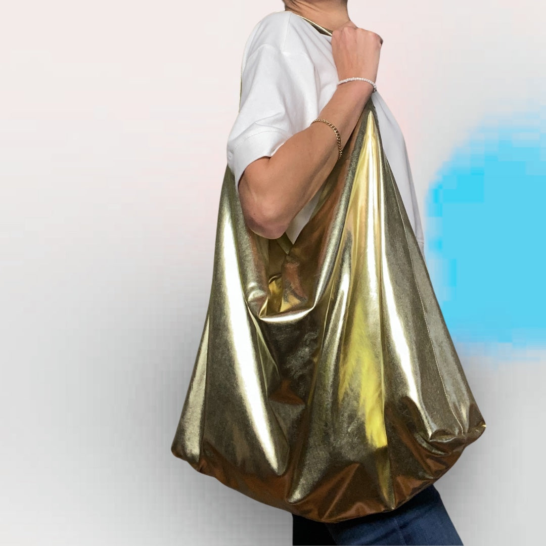 OVERSIZEDShopper.2. Gold, supersoft, geräumige Umhängetasche
