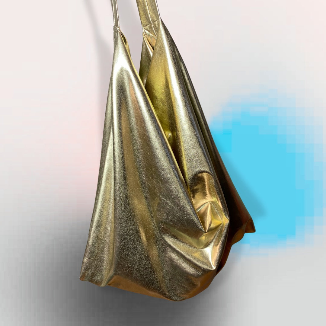 OVERSIZEDShopper.2. Gold, supersoft, geräumige Umhängetasche